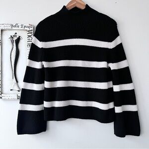 Women’s Banana Republic Wool Scandi Girl Bell Sleeve Striped Sweater Sz SP